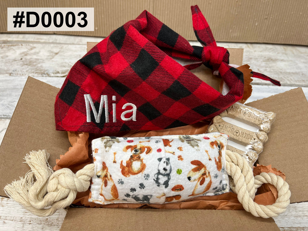 Personalized dog gift box