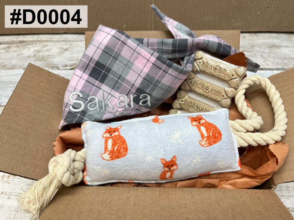 Personalized dog gift box