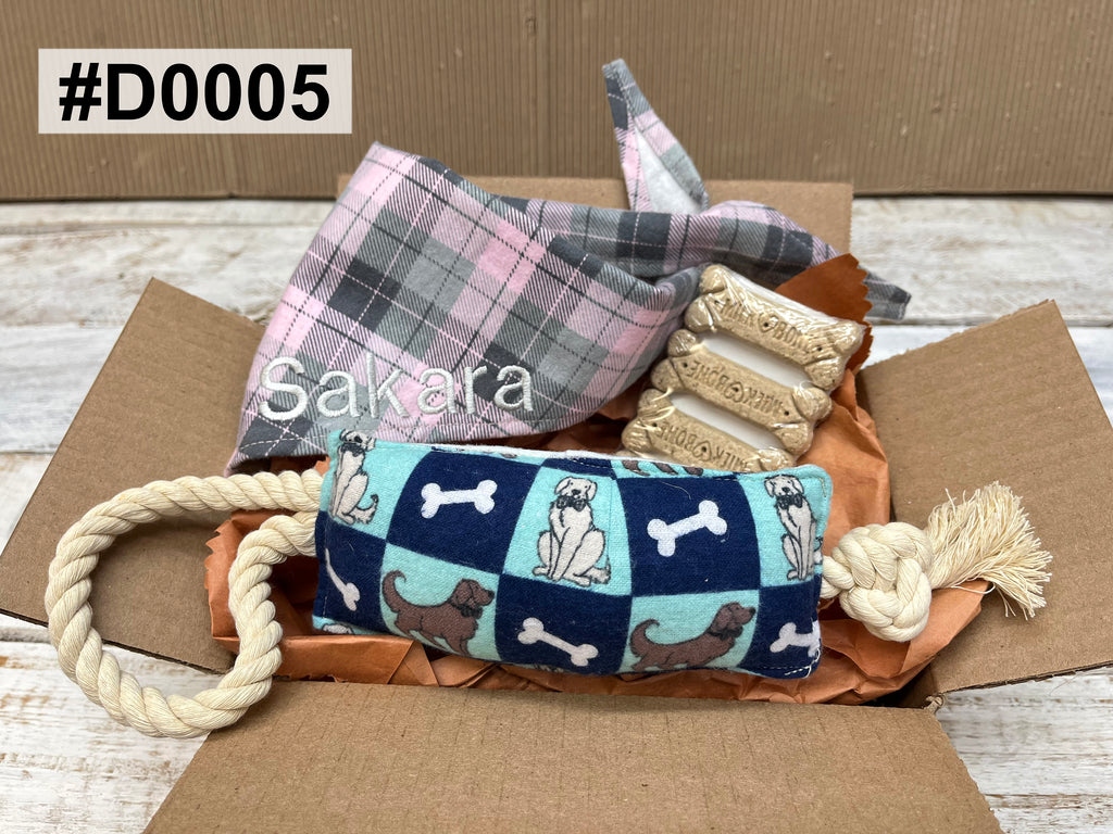 Personalized dog gift box