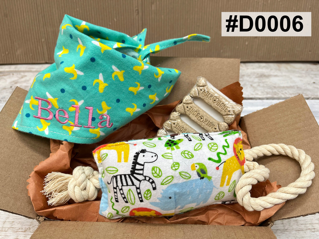 Personalized dog gift box