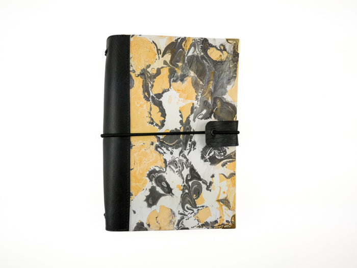 5.5''x8.25'' Hand-marbled traveler's notebook - OakPo Paper Co.