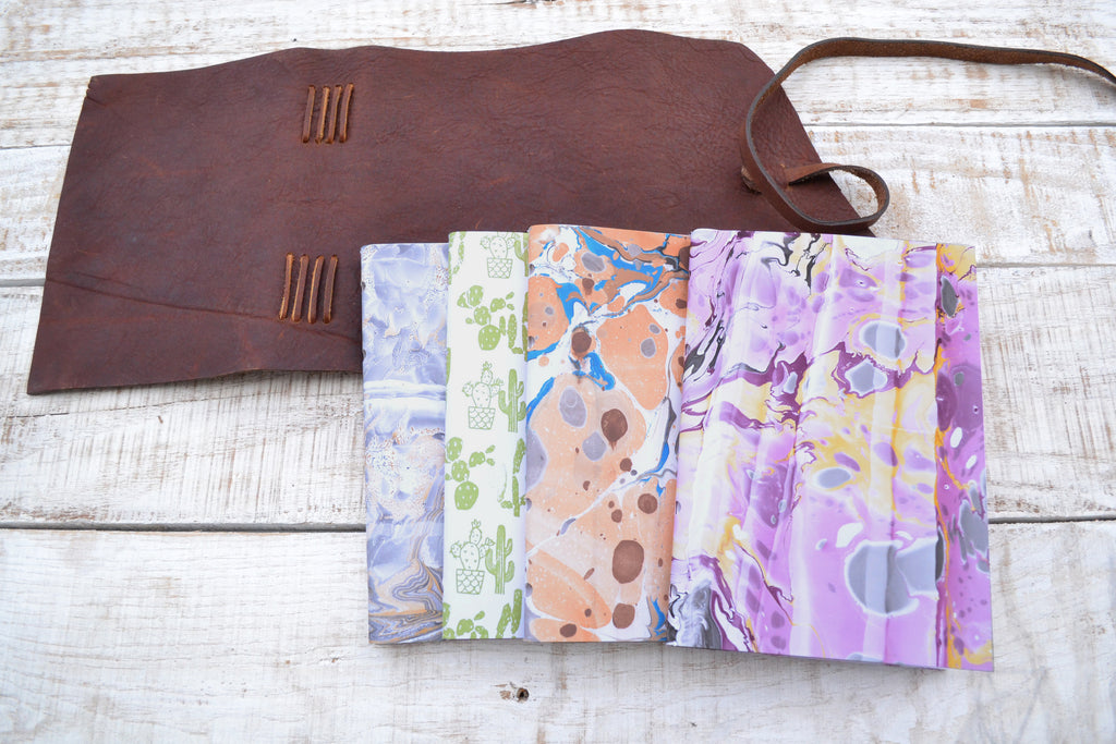 5.5x8 Leather Journal - OakPo Paper Co.