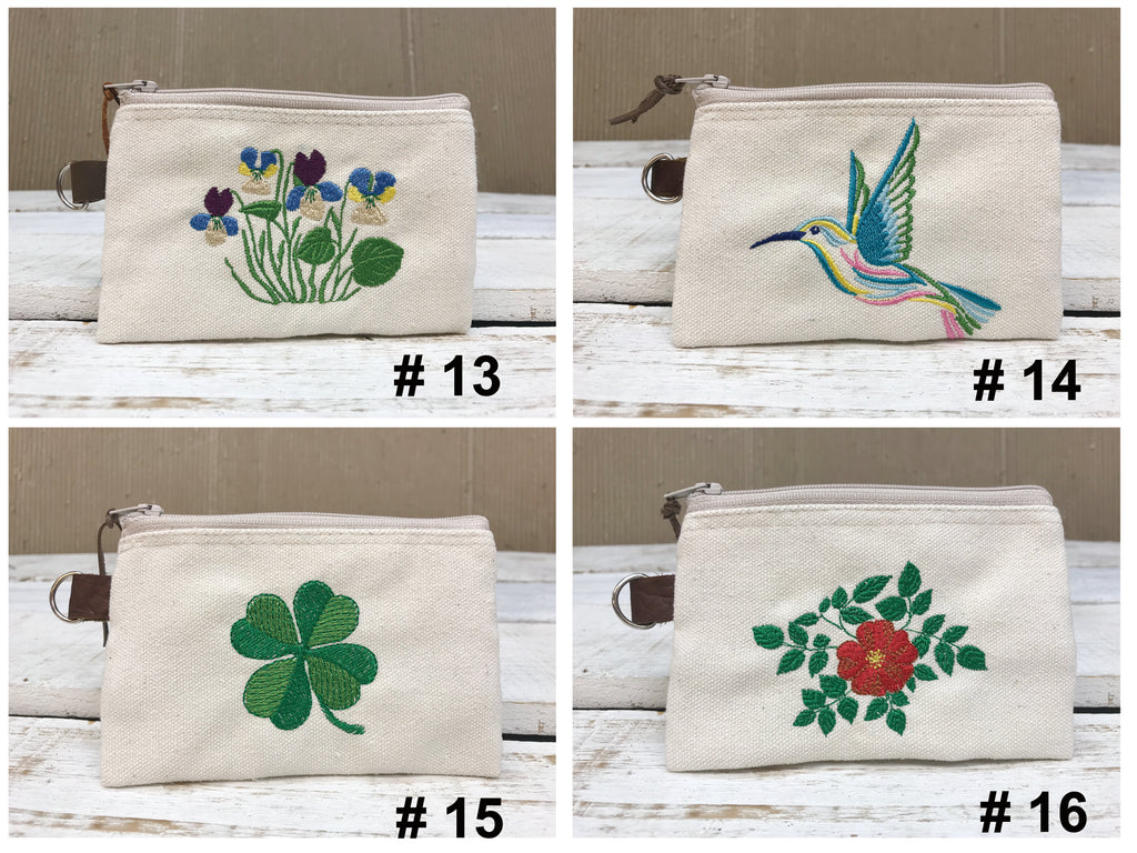 Coin purse with zipper