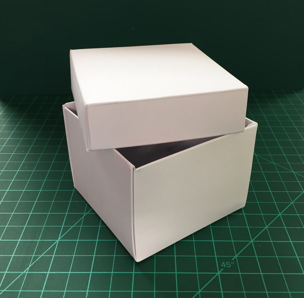 10 White Gift Box -- 3.45''X3.45''X2.75'' - OakPo Paper Co.