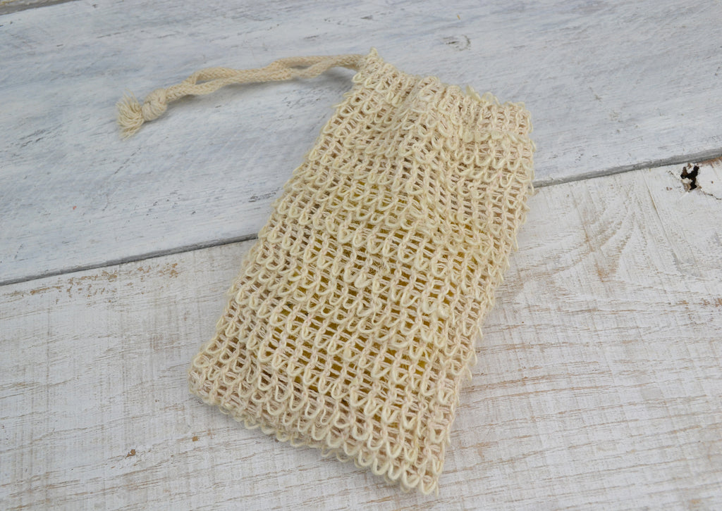 Soap Saver, Sisal Exfoliating Soap Pouch - OakPo Paper Co.