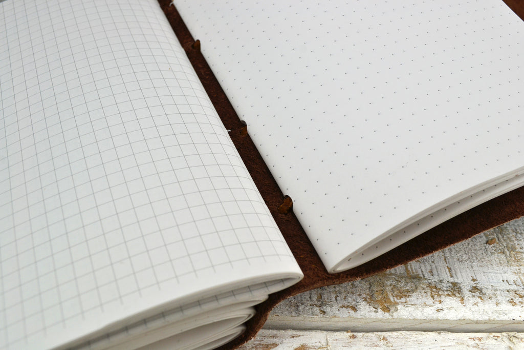 Leather Journal (5.5''x7.5''), Personalized Leather Journal - OakPo Paper Co.