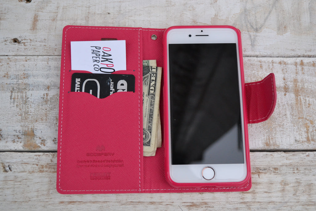 iPhone Wallet Case, iPhone Case, for iPhone 8 /7 - OakPo Paper Co.