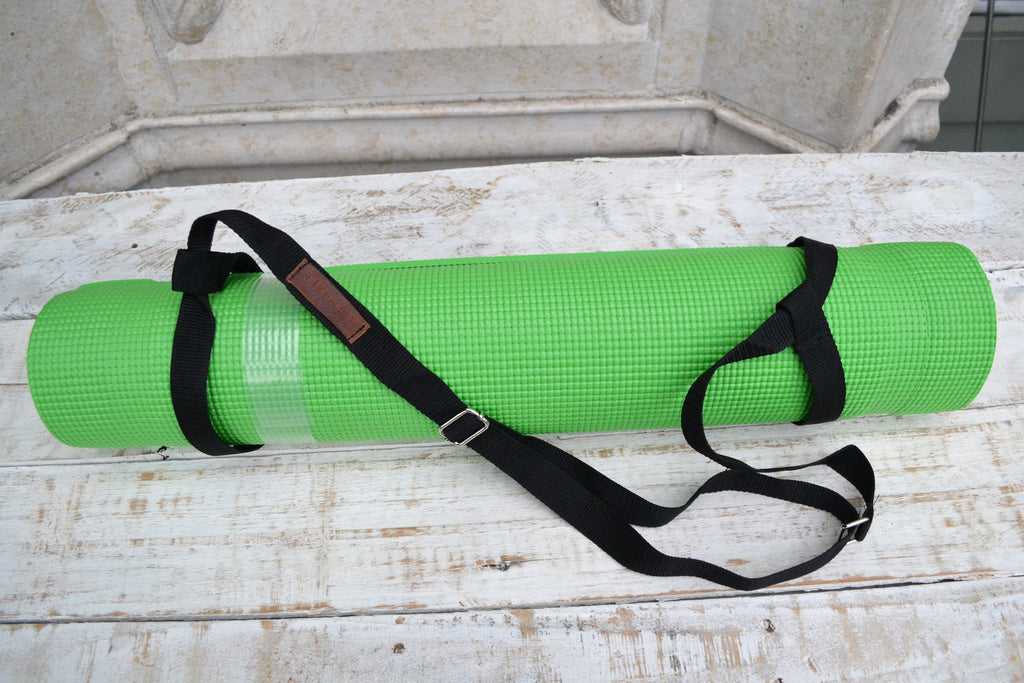 Yoga Mat Strap, Adjustable Yoga Mat Carrier with silver buckle - OakPo Paper Co.