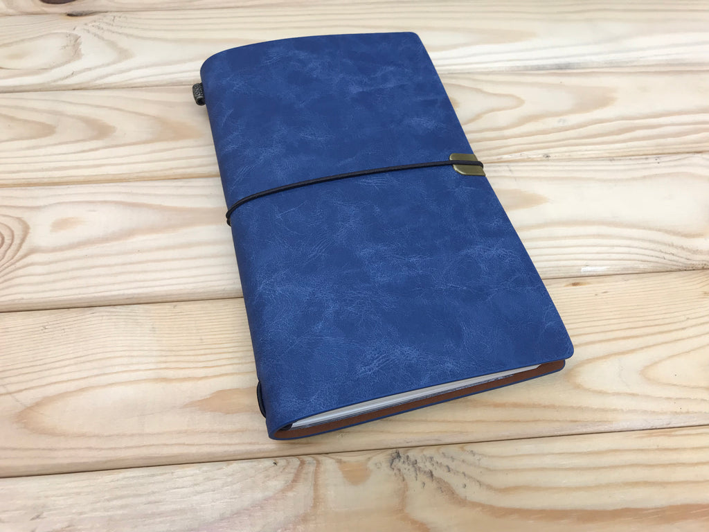 Travel notebook with Frosted Card Holder - OakPo Paper Co.