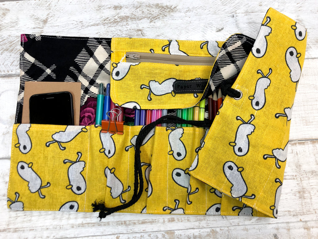Personalized Pencil Roll, Pencil Roll Case