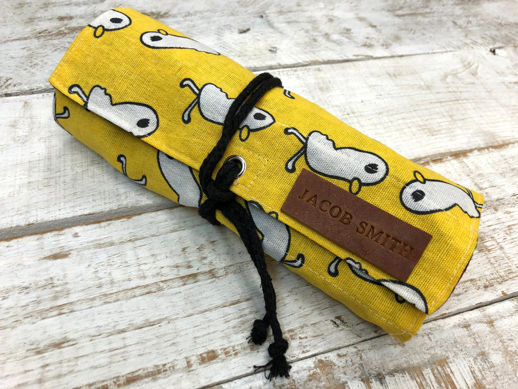 Personalized Pencil Roll, Pencil Roll Case