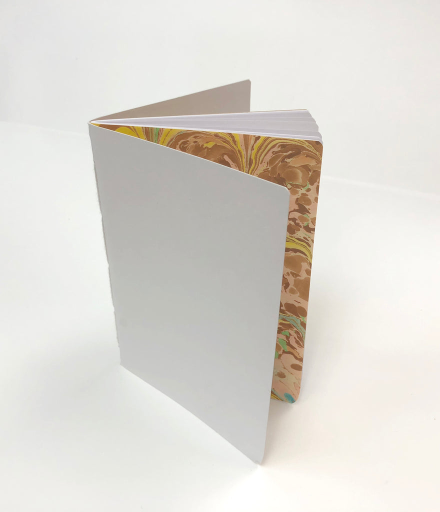 3.5''x5'' Kraft/ White/ Whipped Berry Handmade Notebooks - OakPo Paper Co.