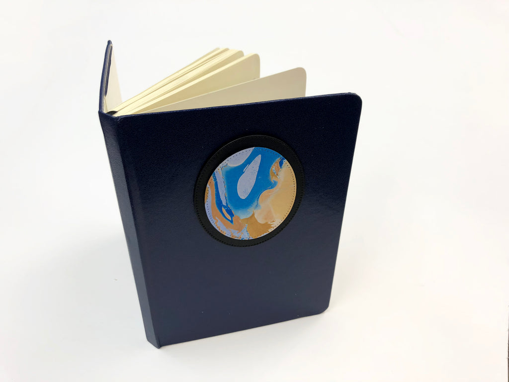 5x7 Navy Blue Hardcover Notebooks - OakPo Paper Co.