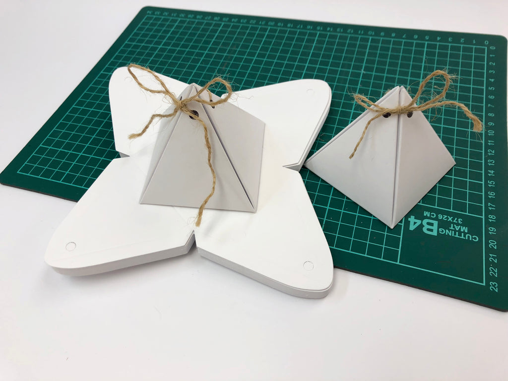10 boxes-3.5''x3.25''x3'' Pyramid Favor Boxes - OakPo Paper Co.