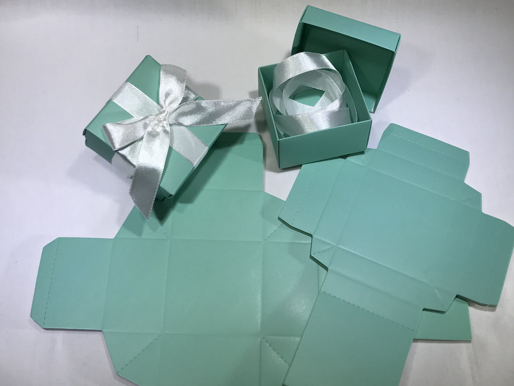 10 Turquoise Gift Box ( B16 ) - OakPo Paper Co.