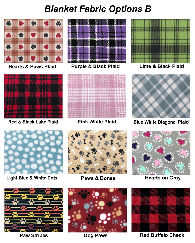 Personalized dog blanket