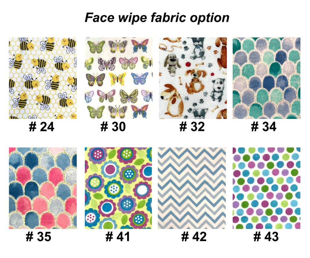 Reusable Face Wipes. Ship in random
