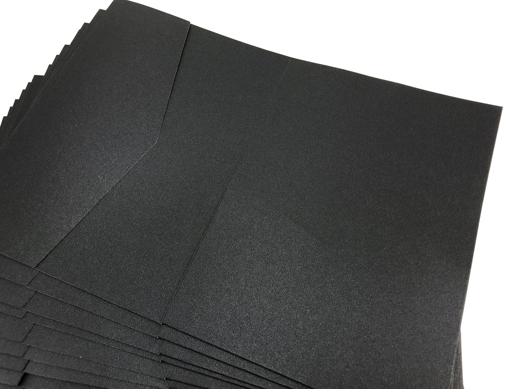 Onyx --Pocket Invitations Style B (5 1/8 × 7 1/4) - OakPo Paper Co.