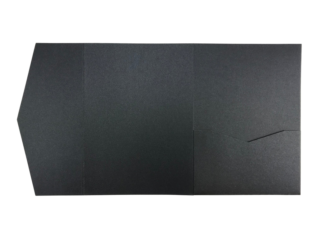Onyx --Pocket Invitations Style B (5 1/8 × 7 1/4) - OakPo Paper Co.