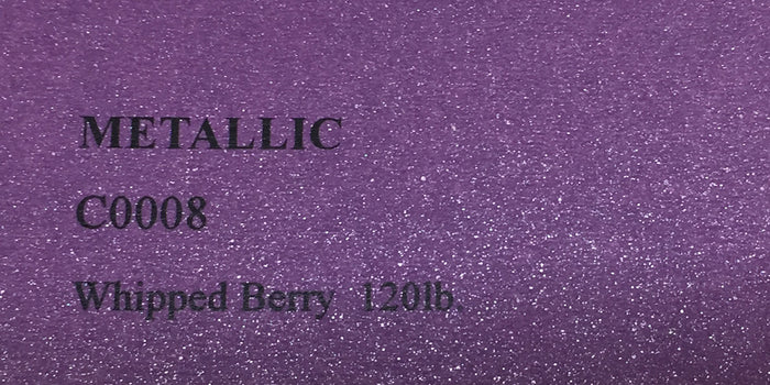Whipped Berry Metallic Cardstock (25 Sheets), 8 ½ x 11 inch Stardream Metallic 120lb Cover - C0008 - OakPo Paper Co.