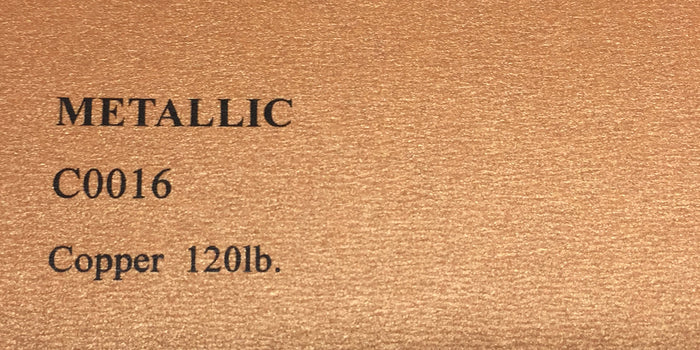 Copper Metallic Cardstock (25 Sheets), 8 ½ x 11 inch Stardream Metallic 120lb Cover - C0016 - OakPo Paper Co.