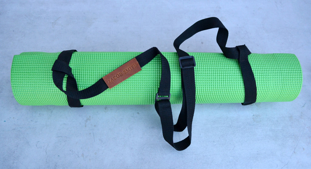 Adjustable Yoga Mat Carrier, Yoga mat strap with adjustable silver or –  OakPo Paper Co.