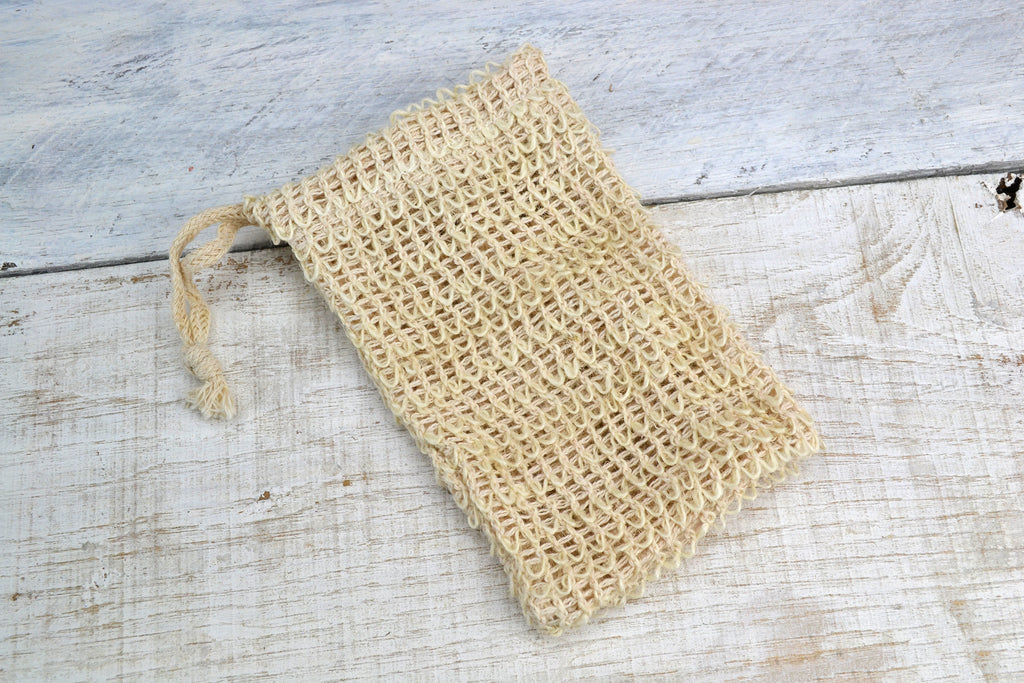Soap Saver, Sisal Exfoliating Soap Pouch - OakPo Paper Co.