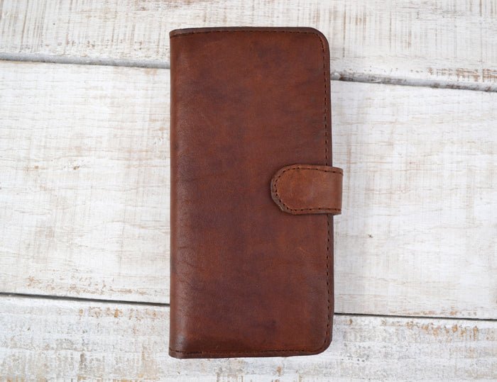 Handmade iPhone XR wallet case - OakPo Paper Co.