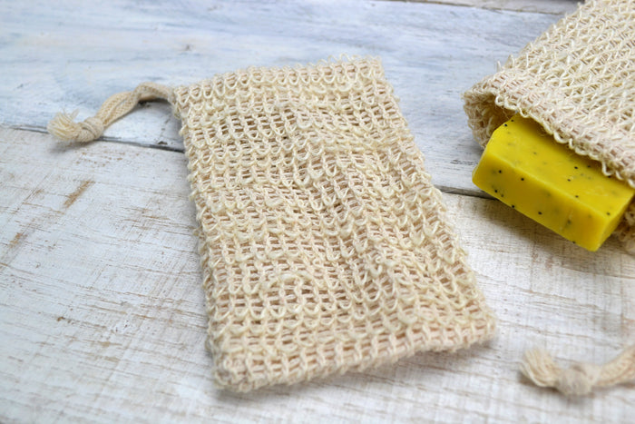 Soap Saver, Sisal Exfoliating Soap Pouch - OakPo Paper Co.