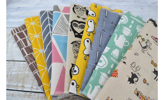 Unpaper Towels, Lunch Napkins, 2 layers, Choose Your Print - OakPo Paper Co.