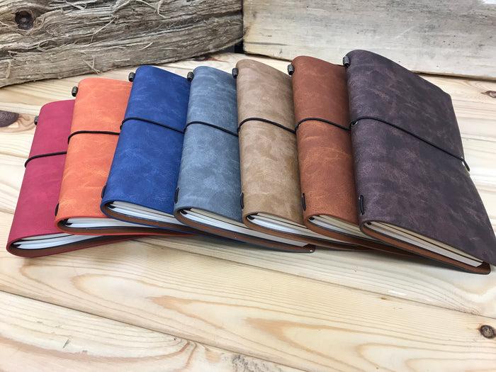 Travel notebook with Frosted Card Holder - OakPo Paper Co.