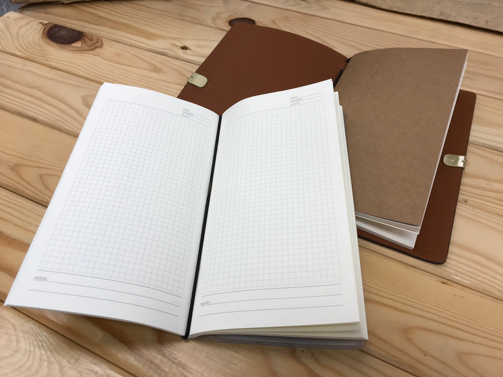 Travel notebook with Frosted Card Holder - OakPo Paper Co.