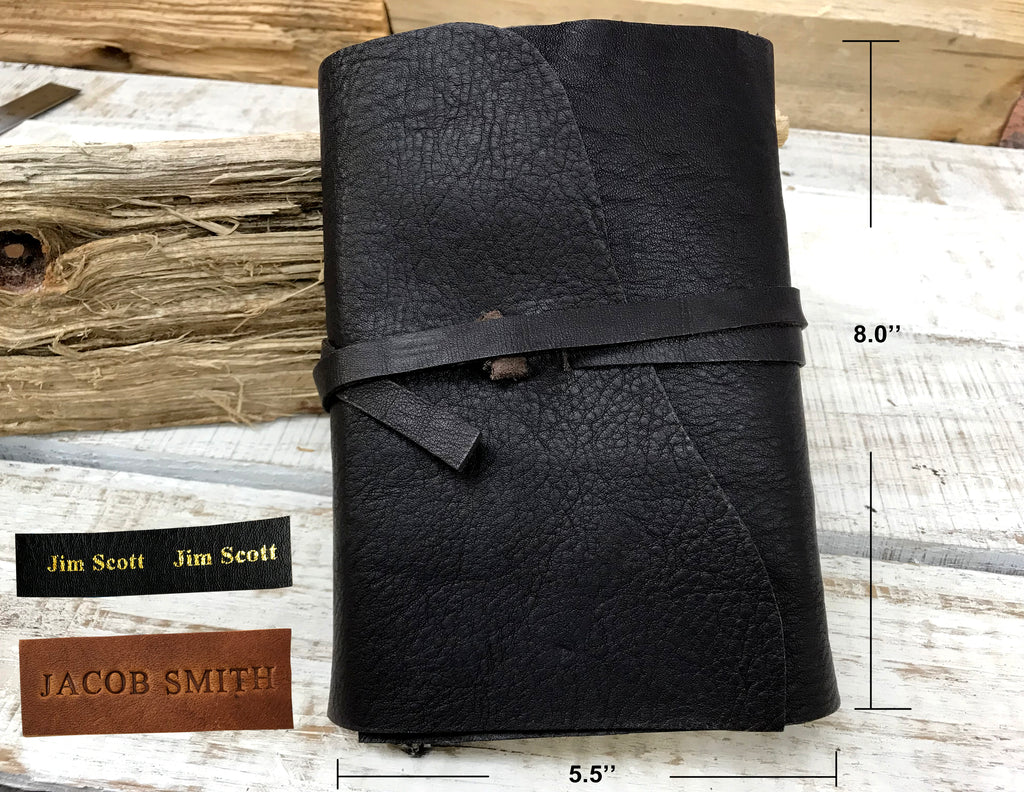 Recycle leather journal - OakPo Paper Co.