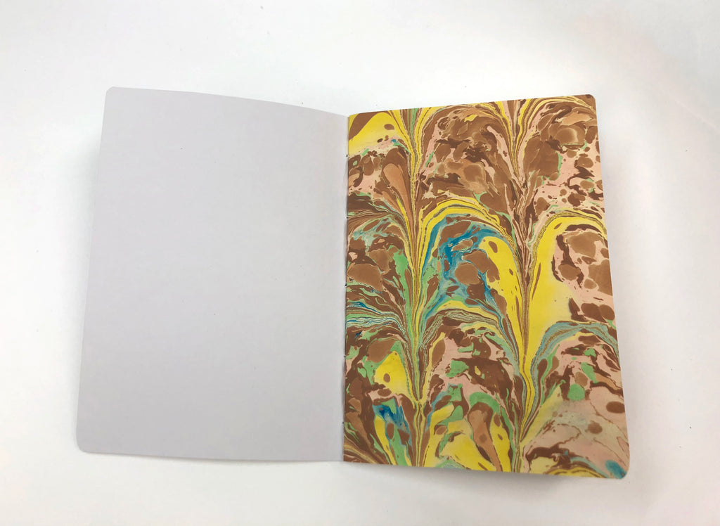 3.5''x5'' Kraft/ White/ Whipped Berry Handmade Notebooks - OakPo Paper Co.