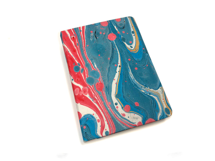 5x7 Marbled blue hardcover notebook - OakPo Paper Co.