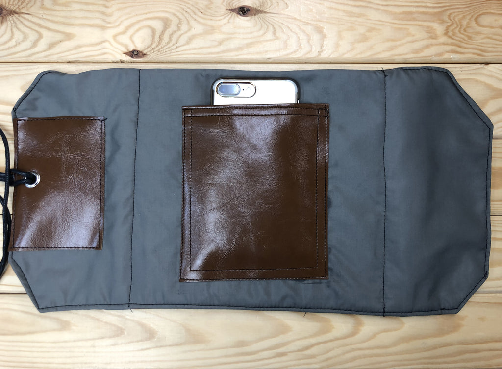 Water Resistant Faux Leather Tool Roll - OakPo Paper Co.