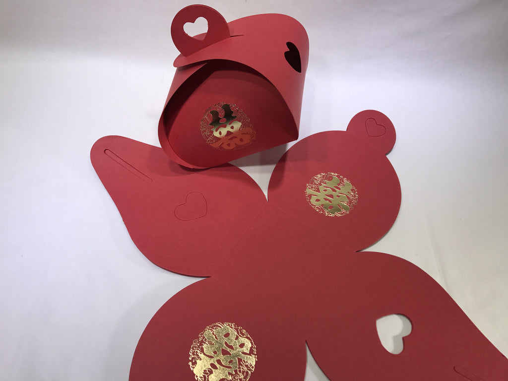 10 Hollow Heart Gift Box (B08) - OakPo Paper Co.