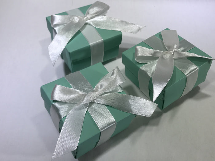 10 Turquoise Gift Box ( B16 ) - OakPo Paper Co.