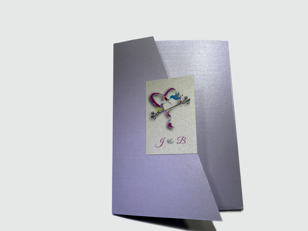 Hummingbird Wedding Invitation Card # 5 - OakPo Paper Co.