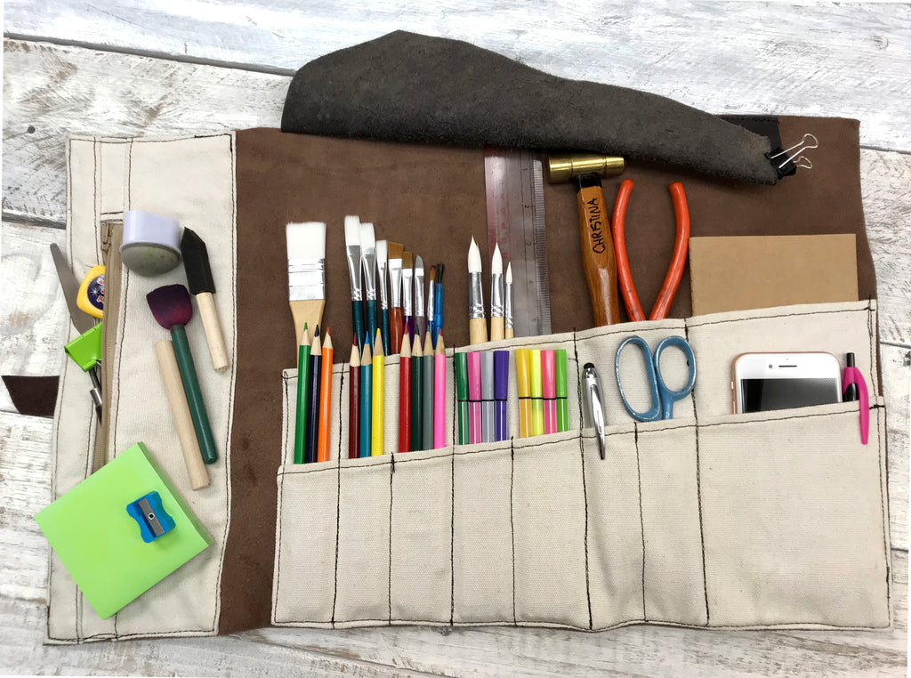 Personalized Leather Pencil Case,pencil Case Leather,artist Pencil