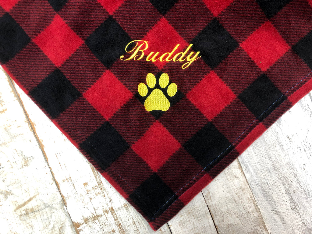 Personalized dog blanket