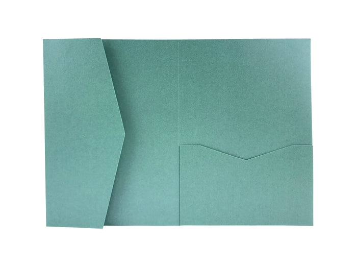 Lagoon -- Pocket Invitations style B (5 1/8 × 7 1/4) - OakPo Paper Co.
