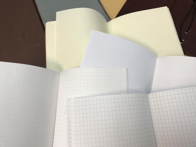 5''x8.5'' fauxdori notebook - OakPo Paper Co.