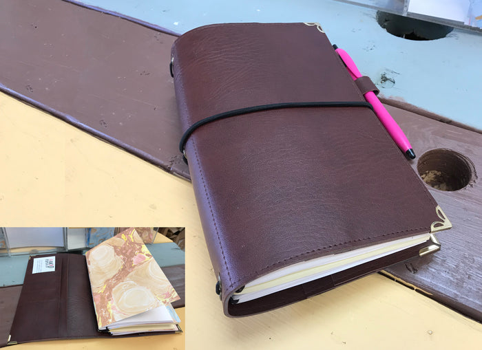 Personalised Leather Notebook, Sketchbook – Indigo Artisans