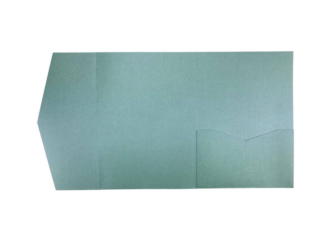 Lagoon -- Pocket Invitations style B (5 1/8 × 7 1/4) - OakPo Paper Co.